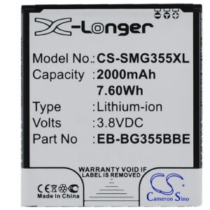 2000 mAh for Samsung EB-BG355BBE