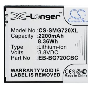 2200 mAh for Samsung EB-BG720CBC,EB-BG720CBK