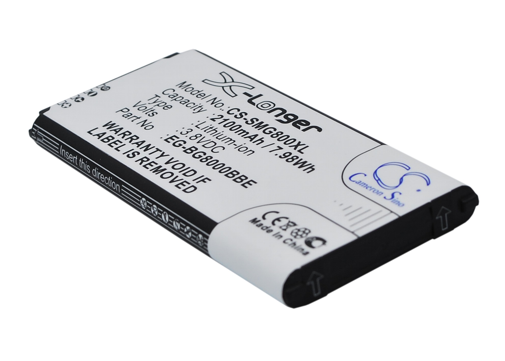 2100 mAh for Samsung EB-BG800BBE,EB-BG800CBE,EG-BG800BBE