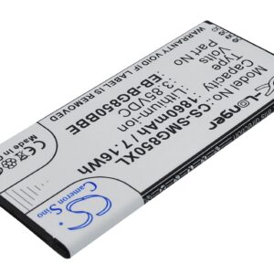 1860 mAh for Samsung EB-BG850BBC,EB-BG850BBE,EB-BG850BBU