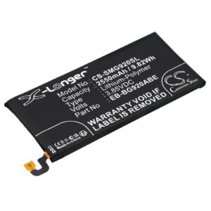 2550 mAh for Samsung EB-BG920ABE,GH43-04413A,GH43-04413B