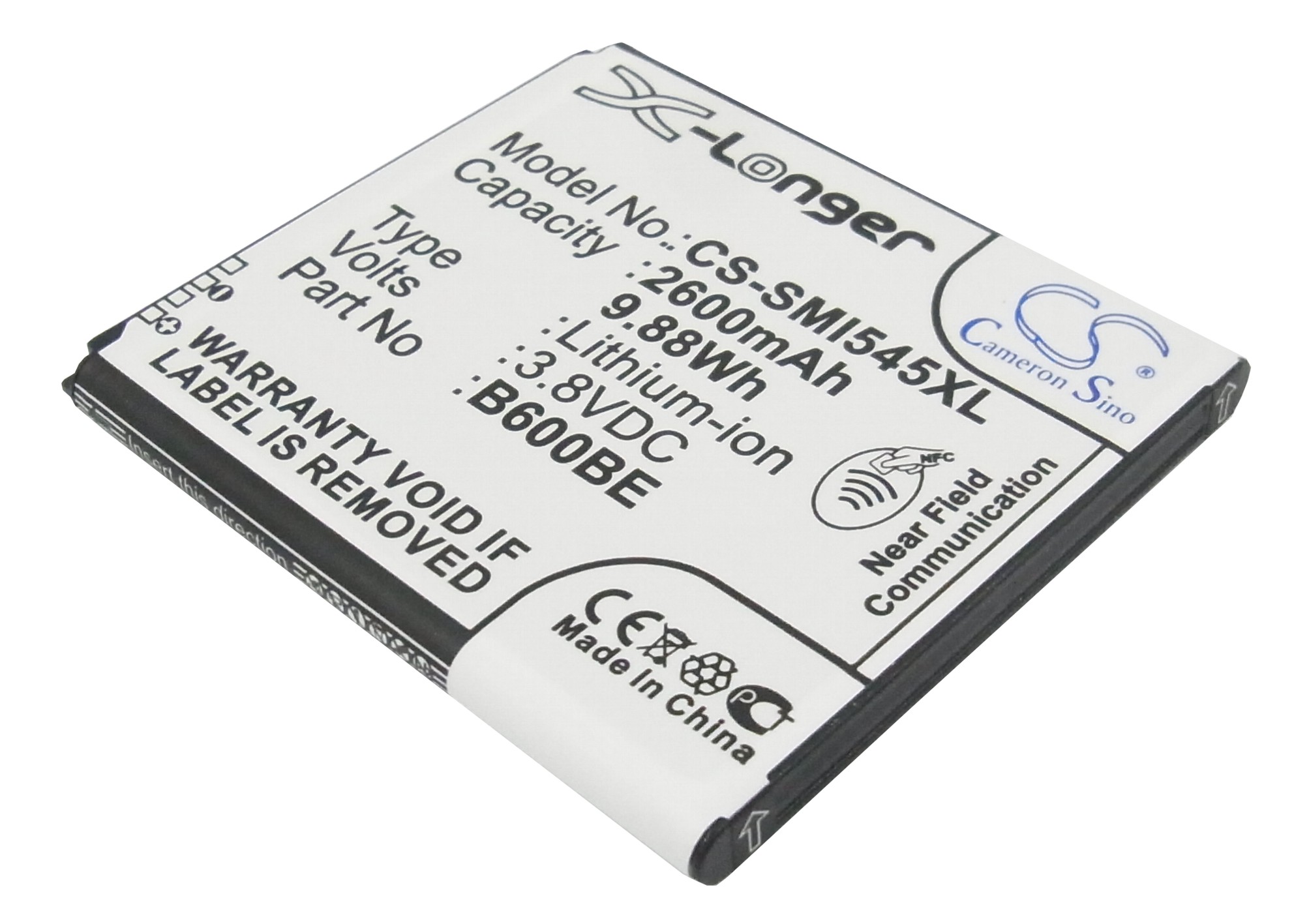 2600 mAh for Samsung B600BC,B600BE,B600BU,EB485760LU,EB-B600BUB,EB-B600BUBESTA