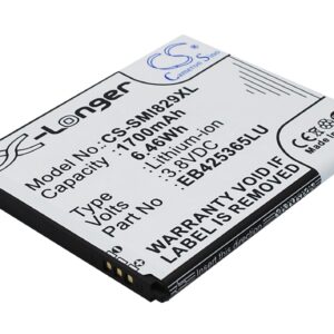 1700 mAh for Samsung EB425365LU