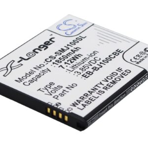 1850 mAh for Samsung EB-BJ100BBE,EB-BJ100BCE,EB-BJ100CBE,EB-BJ100CBZ,GH43-04412A