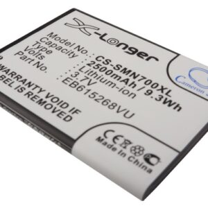 2500 mAh for AT&T EB615268VA,EB615268VABXAR,EB615268VK,EB615268VU,EB615268VUCST