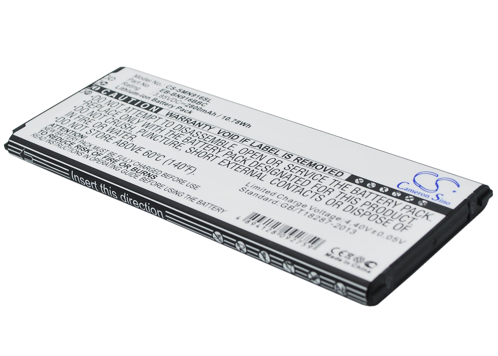 2800 mAh for Samsung EB-BN916BBC,EB-BN916BBE