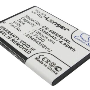 1350 mAh for Samsung EB494358VU