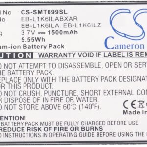 1500 mAh for Samsung EB-L1K6ILA,EB-L1K6ILABXAR,EB-L1K6ILZ