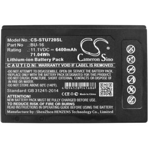 6400 mAh for Sumitomo BU-16