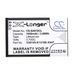 1050 mAh for Siemens V30145-K1310K-X447,V30145-K1310K-X447-0-HY,V30145-K1310-X447