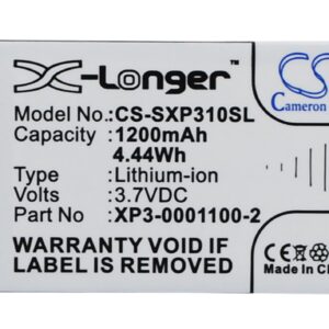 1200 mAh for Socketmobile XP3-0001100-2