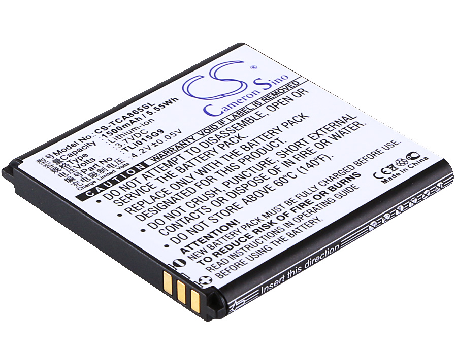 1500 mAh for TCL TLi015B1,TLi015G9