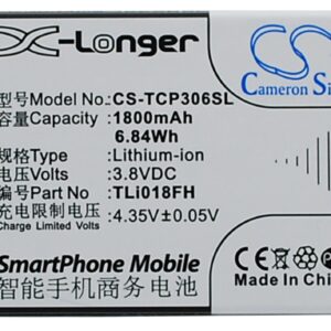 1800 mAh for TCL TLi018FH