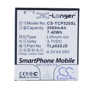 2000 mAh for TCL TLp020JD
