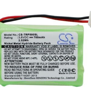 700 mAh for Tri-Tronics 1038100-D,1038100-E,1038100-G,1107000