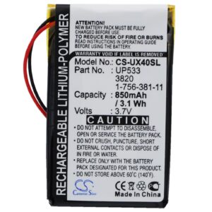 850 mAh for Sony 1-756-381-11,UP553