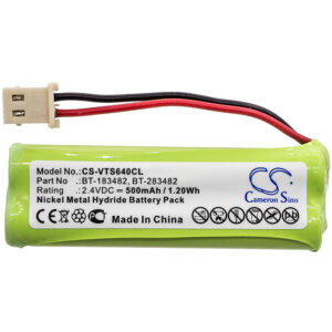 500 mAh for V Tech 89-1348-01,89-1348-01-00,BATT183482,BT-183482,BT183482,BT-283482,BT283482