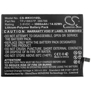 Replacement Battery for Wiko View 3 Pro, View 4 Lite, Y81, Li-Polymer 3900mAh