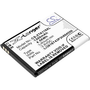 1200 mAh for ZTE Li3715T42P3h604550,Li3816T43P3h604550