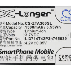 1500 mAh for ZTE Li3714T42P3h765039