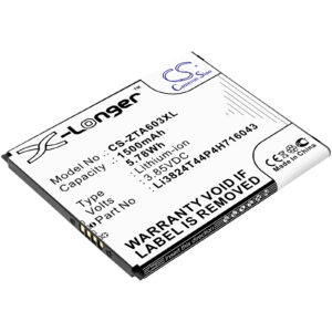 1500 mAh for ZTE Li3824T44P4H716043