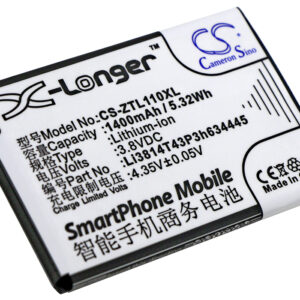 1400 mAh for ZTE Li3814T43P3h634445