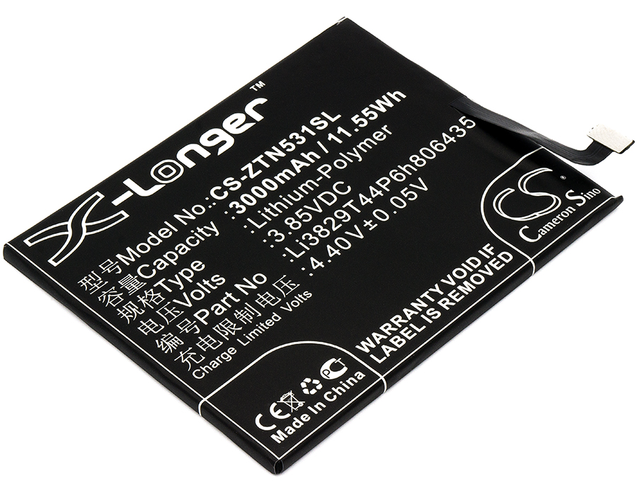 3000 mAh for Nubia Li3829T44P6h806435