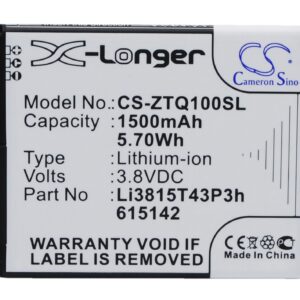 1500 mAh for Amazing Li3815T43P3h615142