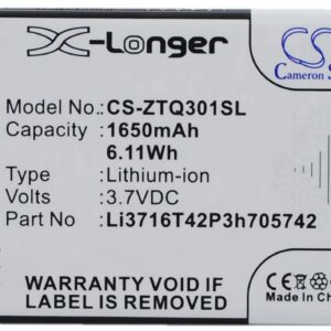 1650 mAh for A+World Li3716T42P3h705742