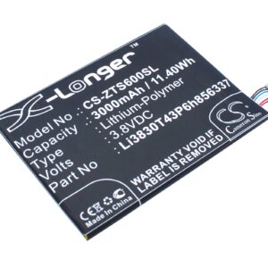 3000 mAh for BlackBerry BCC100-1,Li3830T43P6h856337