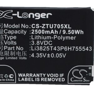 2500 mAh for Telstra T84,Tough Max,Tough Max LTE