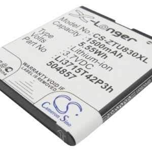 1500 mAh for AT&T Avail 2,Avail II,Avail II 3G,Z922