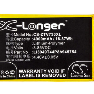 4900 mAh for ZTE Li3949T44P8h945754