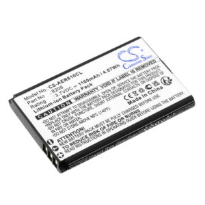 Replaces battery for AEi AGR-8106, AGR-8206,  MIP-300, VX-3208, Li-ion, 1100mAh, 3.7V