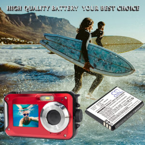 500mAh Replacement Battery for AgfaPhoto Realishot WP8000, BP-5M
