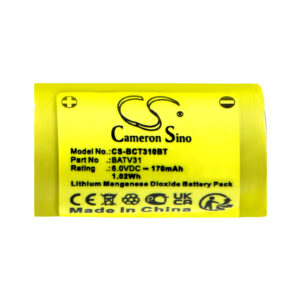 170 mAh for Daitem BATV31