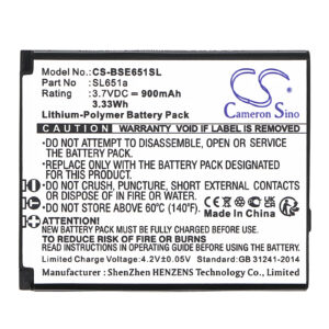 900 mAh for Bea-fon SL651a