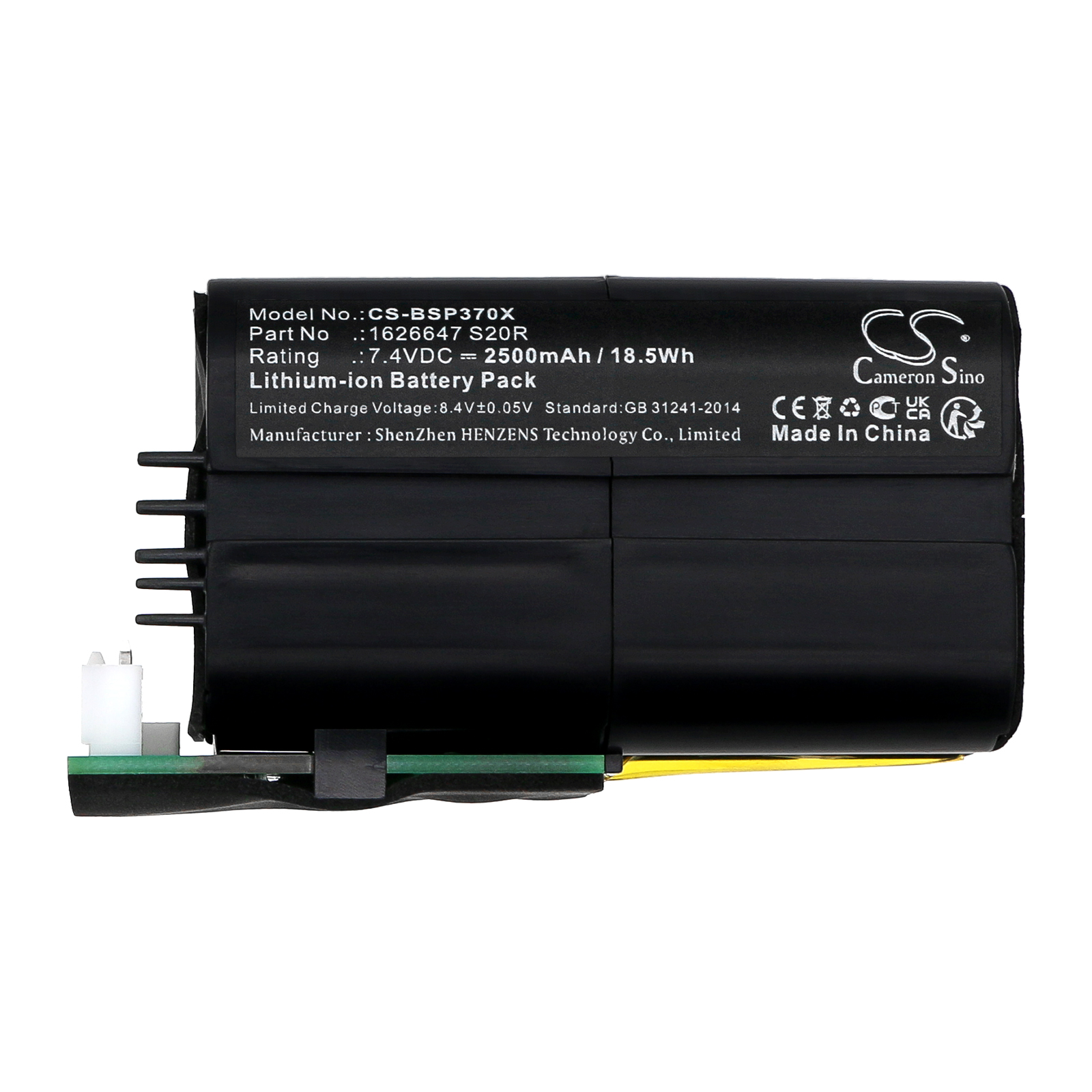 Replacement Battery for Bissell Pet Stain Eraser, Pet Stain Eraser Duo, 1626647 S20R, 1628158, Lithium-ion 2500mAh without battery case