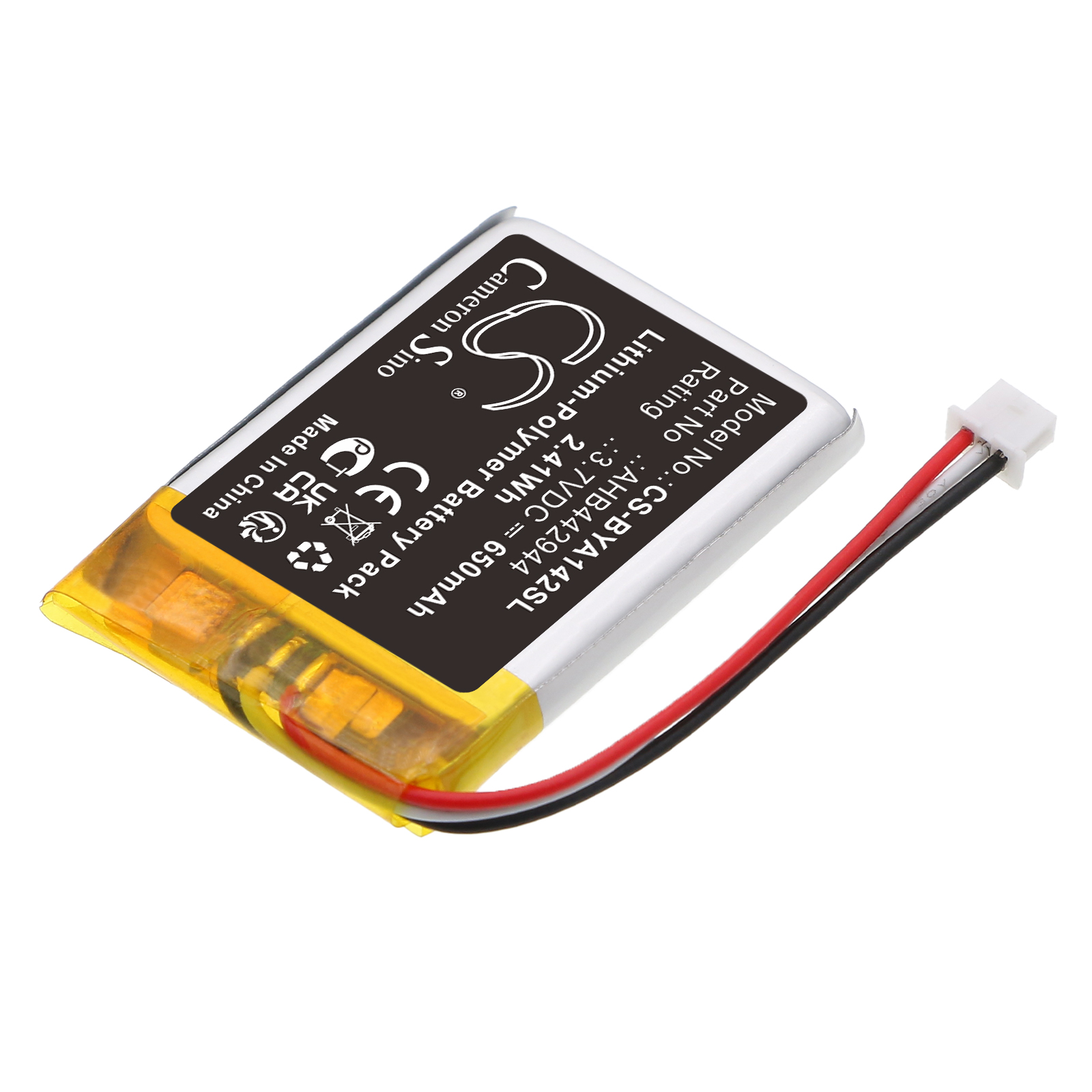 Replacement Battery for Babymoov Babyphone Expert Care, Babyphone Premium Care, Babyphone Baby Online 500m, Li-Polyer 650mAh