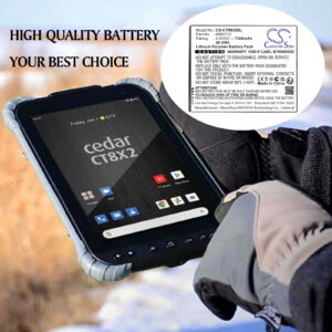 Replacement Battery for Cedar CT8, CT8X2, 4990112, Li-Polymer 7500mAh, 3.8V