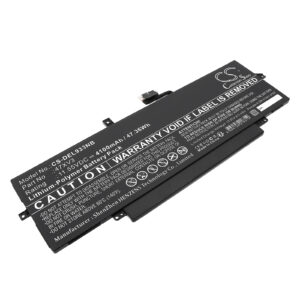 Replacement Battery for DELL  Latitude 9330, Latitude 9330 2-in-1, 47XV3, 5Y3T9, 05Y3T9, GK1M0, Li-Polymer 4100mAh 11.55V