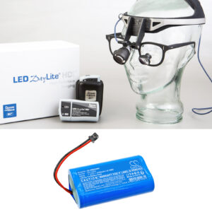 Replacement Battery for Vision LED DayLite, DVI-LEDS, OM0046, DVI-LEDS, Lithium-ion 3350mAh