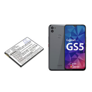 Replacement Battery for Gigaset GS5, GS5 Lite, GS5 Senior, Li-Polymer 4850mAh