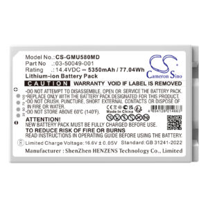 Replacement Battery for GE Versana Ultrasound, 03-50049-001, 5803177, Lithium-ion 5350mAh