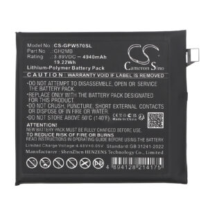 4940 mAh for Google G949-01033-00,GH2MB
