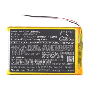 Replacement Battery for HelloBaby HB6081 Video Baby Monitor, HB6256 2.4GHz Digital Wireless Video Baby Monitor, Li-Polymer 4000mAh