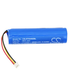Replacement Battery for Honeywell HH492, BAT-492, 3008-4418-001, Li-ion 2600mAh