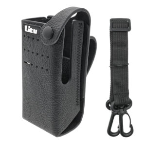 Hard Leather Carry Case Belt Loop for DP2400E Radio PMLN5864A