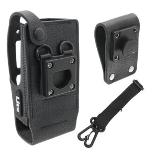 Hard Leather Carry Case Belt Loop for MTP810Ex Radio