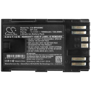 10000 mAh for Canon BP-A30